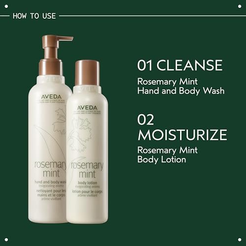 Aveda Rosemary Mint Body Lotion – Lightweight Cooling Moisturizer with Menthol, Organic Peppermint & Rosemary, 6.7 fl oz Avelisse