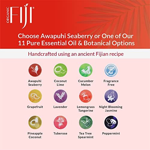 Organic Fiji Coco Fiji Soap Bar for Face and Body - Infused with Organic Coconut Oil, Awapuhi Seaberry, Essential Oil - Natural Moisturizing & Pore Purifying Soap, 7 oz, Pack of 2 - görsel 16