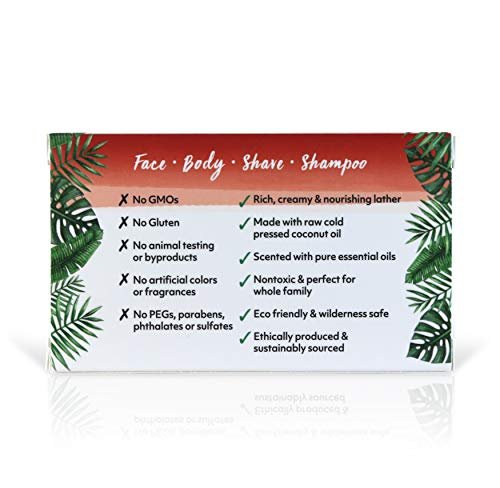 Organic Fiji Coco Fiji Soap Bar for Face and Body - Infused with Organic Coconut Oil, Awapuhi Seaberry, Essential Oil - Natural Moisturizing & Pore Purifying Soap, 7 oz, Pack of 2 - görsel 6