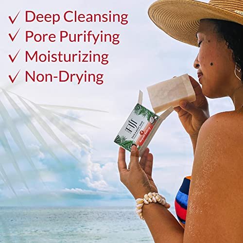 Organic Fiji Coco Fiji Soap Bar for Face and Body - Infused with Organic Coconut Oil, Awapuhi Seaberry, Essential Oil - Natural Moisturizing & Pore Purifying Soap, 7 oz, Pack of 2 - görsel 10