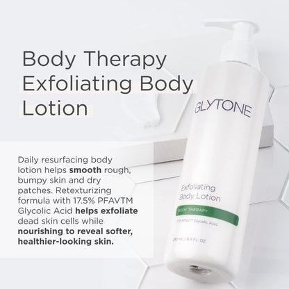Glytone Exfoliating Body Lotion with 17.5% PFAV Glycolic Acid – Fragrance-Free Moisturizer for Dry Skin & Keratosis Pilaris, 8.4 Fl Oz Avelisse