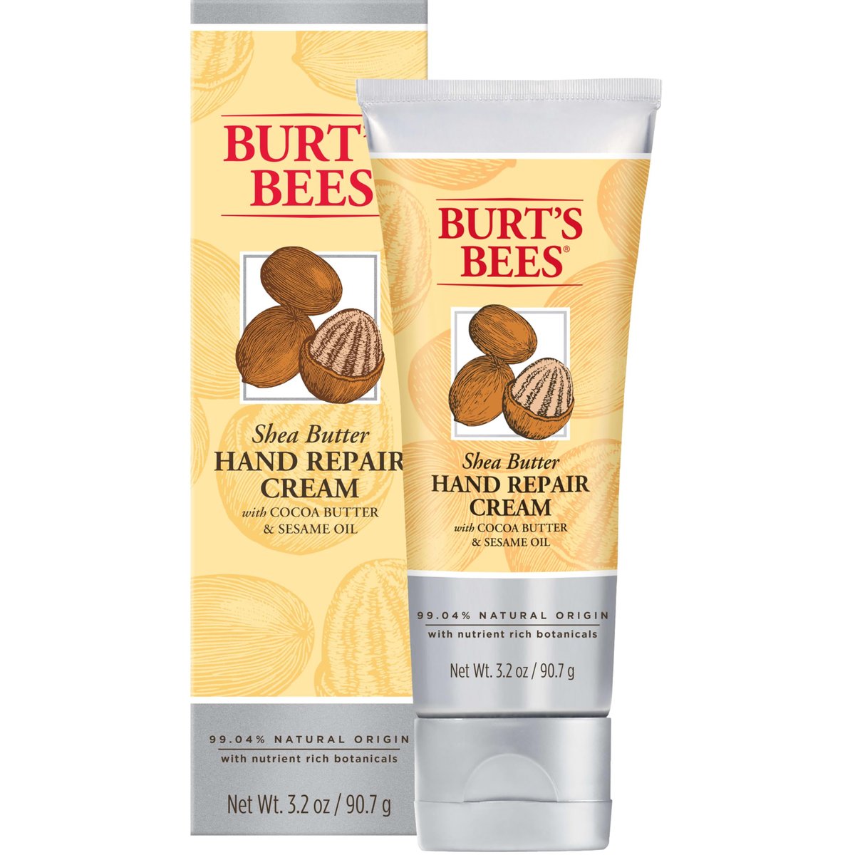 Burt's Bees Shea Butter Hand Repair Cream, 3.2 oz – Intensive Moisturizing Hand Cream - görsel 1