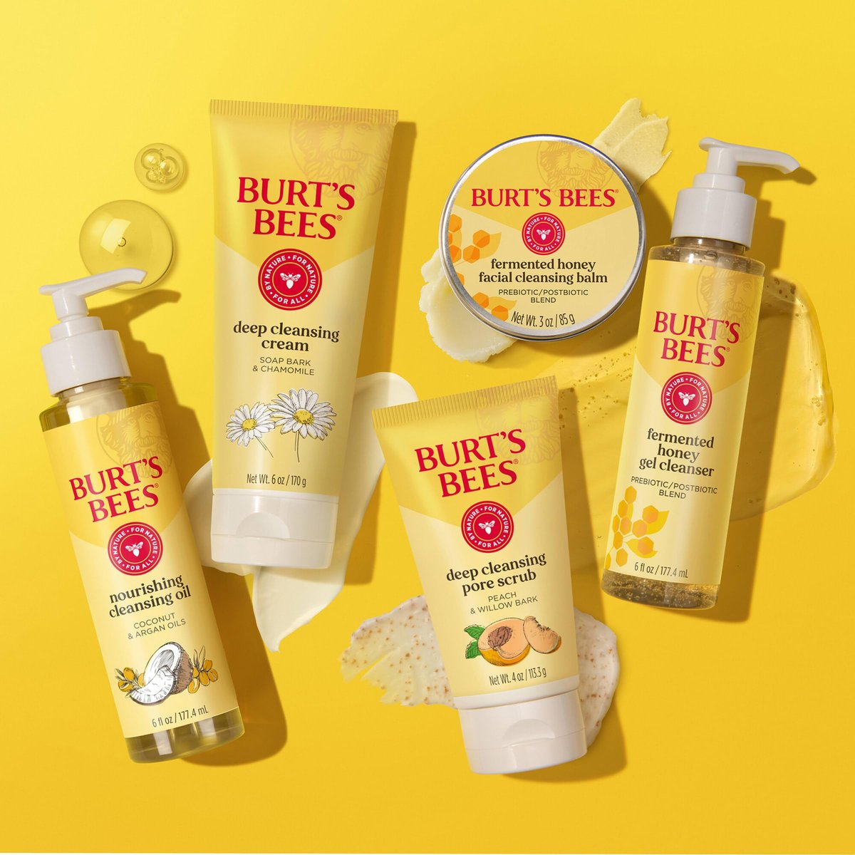 Burt's Bees Deep Cleansing Pore Scrub with Peach and Willow Bark, 12 oz (Pack of 3) Avelisse