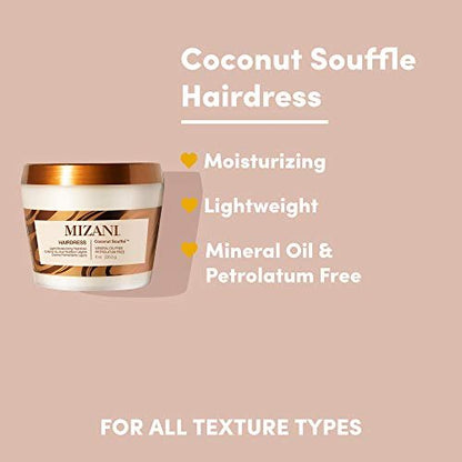 Mizani Hairdress Coconut Soufflé - Moisturizing Conditioner with Coconut Oil for All Hair Types (8 oz) Avelisse
