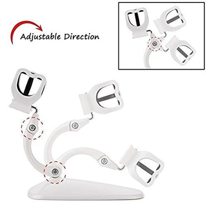 Grip&Tip Nail Polish Holder - Anti-Spill Nail Polish Bottle Holder for DIY Nail Art - White