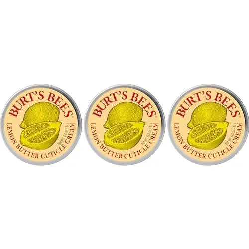 Burt’s Bees Lemon Butter Cuticle Cream, 100% Natural Origin Hand Cream, 3-Pack of 0.6 oz Tins Avelisse