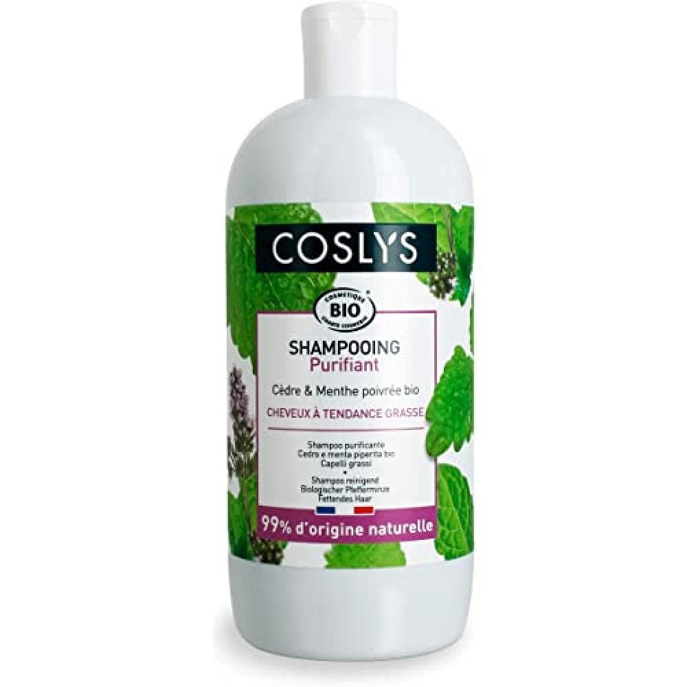 Coslys Organic Peppermint Shampoo for Greasy Hair - 16.91 Fl Oz - görsel 1