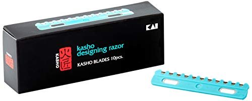 Kasho Designing Razor Blades (10 Blades) for Professional Hair Shaping & Texturizing Avelisse