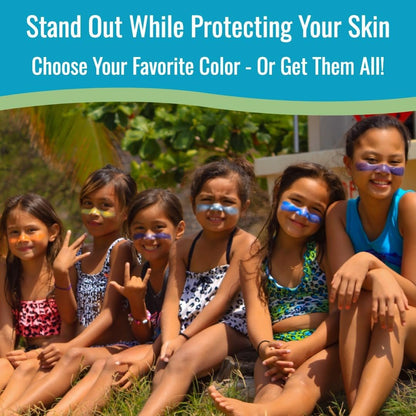 Zinka Colored Zinc Oxide Sunblock – High Zinc Formula for Nose and Face, Water & Sweat Resistant, White (0.6 oz)