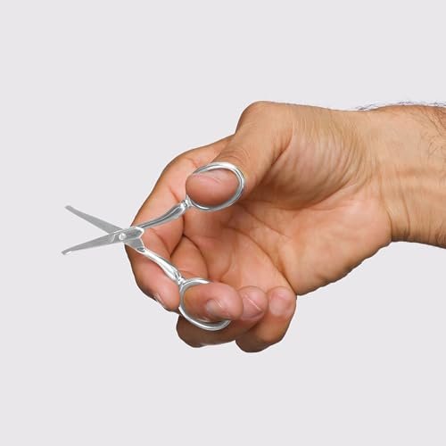 Tweezerman Stainless Steel Facial Hair Scissors – Precision Eyebrow Trimming Avelisse