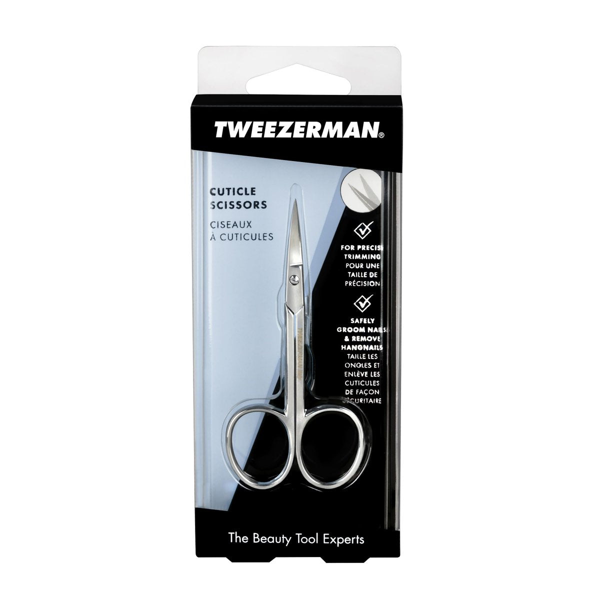 Tweezerman Cuticle Scissors – Precision Curved Stainless Steel Cuticle Trimmer for Salon-Quality Manicures at Home Avelisse