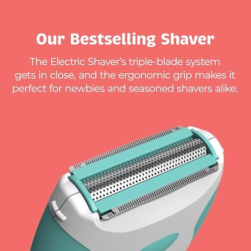 PalmPerfect Electric Shaver for Women – Bi-Directional Triple Blade Razor for Legs, Underarms & Bikini Line – Wet/Dry Portable Shaver with Non-Slip Rubber Grip – Battery Powered - görsel 15
