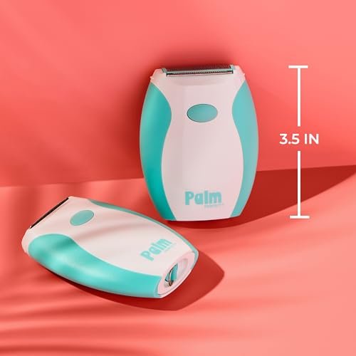 PalmPerfect Electric Shaver for Women – Bi-Directional Triple Blade Razor for Legs, Underarms & Bikini Line – Wet/Dry Portable Shaver with Non-Slip Rubber Grip – Battery Powered - görsel 7