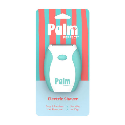 PalmPerfect Electric Shaver for Women – Bi-Directional Triple Blade Razor for Legs, Underarms & Bikini Line – Wet/Dry Portable Shaver with Non-Slip Rubber Grip – Battery Powered