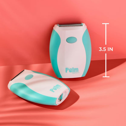 PalmPerfect Electric Shaver for Women – Bi-Directional Triple Blade Razor for Legs, Underarms & Bikini Line – Wet/Dry Portable Shaver with Non-Slip Rubber Grip – Battery Powered