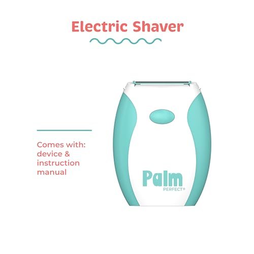 PalmPerfect Electric Shaver for Women – Bi-Directional Triple Blade Razor for Legs, Underarms & Bikini Line – Wet/Dry Portable Shaver with Non-Slip Rubber Grip – Battery Powered - görsel 9