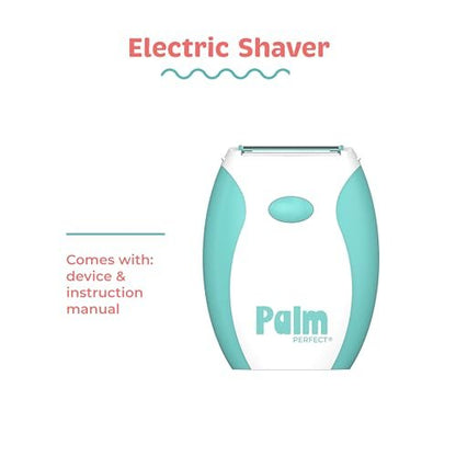 PalmPerfect Electric Shaver for Women – Bi-Directional Triple Blade Razor for Legs, Underarms & Bikini Line – Wet/Dry Portable Shaver with Non-Slip Rubber Grip – Battery Powered
