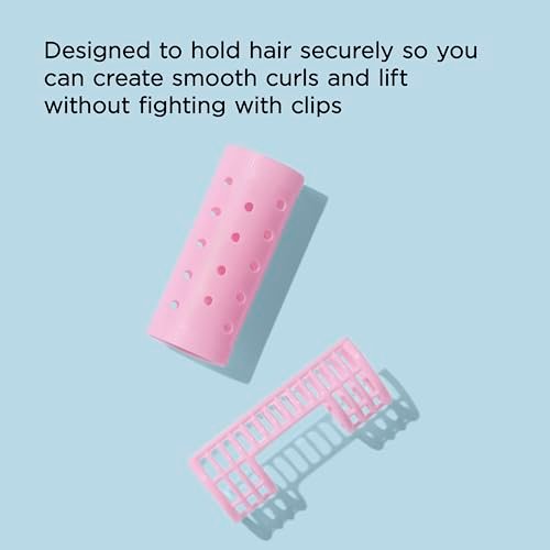 Diane Snap-On Magnetic Rollers - 8 Pack Small Pink Hair Curlers for Voluminous Curls - görsel 8