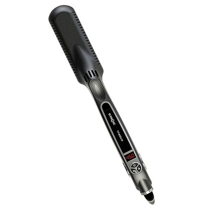 Croc Classic Silver Titanium Flat Iron Hair Straightener | 1.5 Inch Professional Straightening Iron Avelisse