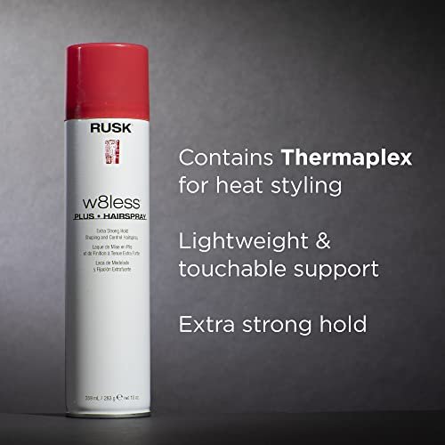 RUSK Extra-Strong Hold Shaping and Control Hairspray - 10 Fl Oz, Clear, Non-Flaking - görsel 6