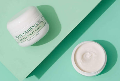 Mario Badescu Caviar Night Cream - Ultra-Rich Anti-Aging Face Cream with Caviar Extract & Elastin for Dry or Sensitive Skin, 1 oz Avelisse