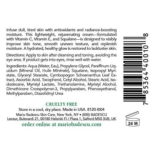 Mario Badescu Hydro Face Moisturizer with Vitamin C - Lightweight Facial Cream for Combination & Sensitive Skin, 2 Fl Oz Avelisse