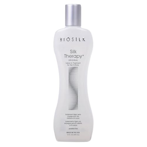 BioSilk Silk Therapy Original Leave-In Hair Treatment – 12 oz, Sulfate-Free & Paraben-Free Avelisse