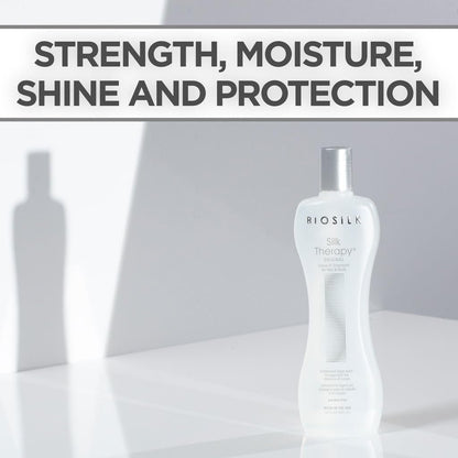 BioSilk Silk Therapy Original Leave-In Hair Treatment – 12 oz, Sulfate-Free & Paraben-Free Avelisse