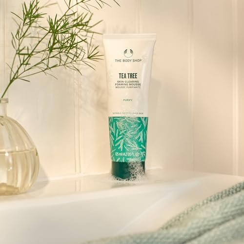 The Body Shop Tea Tree Skin Clearing Foaming Cleanser – Purifying Face Wash for Oily & Blemished Skin – Vegan – 4.2 Fl Oz Avelisse