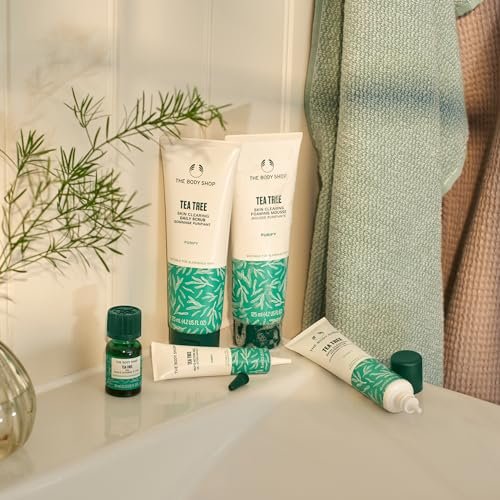 The Body Shop Tea Tree Skin Clearing Foaming Cleanser – Purifying Face Wash for Oily & Blemished Skin – Vegan – 4.2 Fl Oz Avelisse