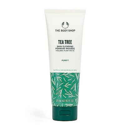 The Body Shop Tea Tree Skin Clearing Foaming Cleanser – Purifying Face Wash for Oily & Blemished Skin – Vegan – 4.2 Fl Oz Avelisse