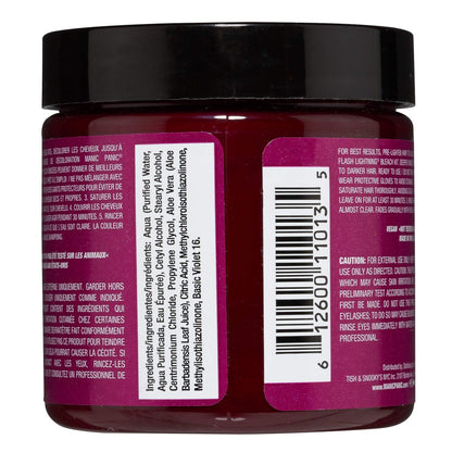 MANIC PANIC Classic Fuschia Shock Semi-Permanent Hair Color - 4 oz Vibrant Dark Pink Dye for Women & Men, Vegan & Cruelty-Free Avelisse