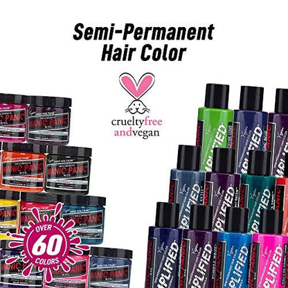 MANIC PANIC Classic Rock N Roll Red Semi Permanent Hair Color - Warm Medium Red Hair Dye for Women & Men - 4 oz Avelisse