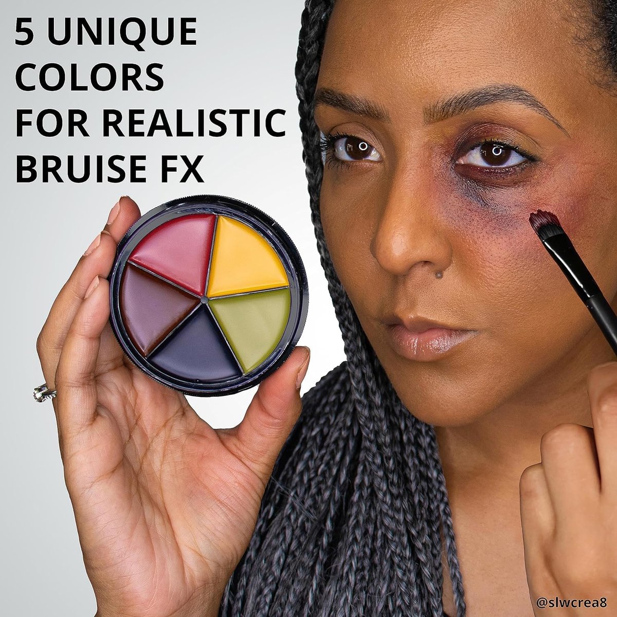 Mehron Makeup PRO FX Bruise Wheel – 5 Color Special Effects Makeup Palette for Movie, TV & Halloween SFX Avelisse