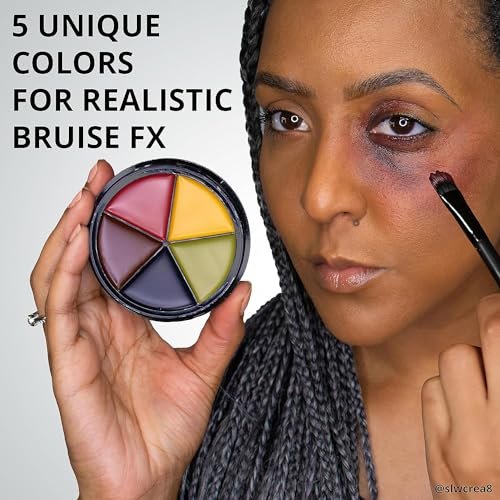 Mehron Makeup PRO FX Bruise Wheel – 5 Color Special Effects Makeup Palette for Movie, TV & Halloween SFX Avelisse