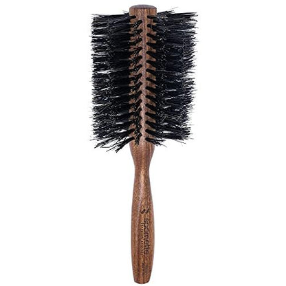 Spornette Italian Rounder Boar Bristle Round Hair Brush – Large 3-Inch Wooden Brush for Blow Drying, Styling & Volumizing for Women & Men Avelisse