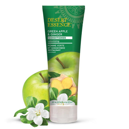 Desert Essence Green Apple & Ginger Conditioner – Volumizing & Moisturizing for Fine Hair, 8 fl oz Avelisse