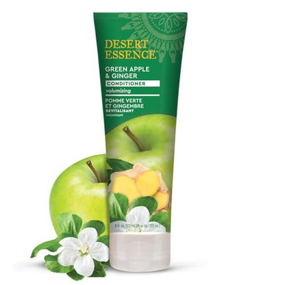 Desert Essence Green Apple & Ginger Conditioner – Volumizing & Moisturizing for Fine Hair, 8 fl oz Avelisse