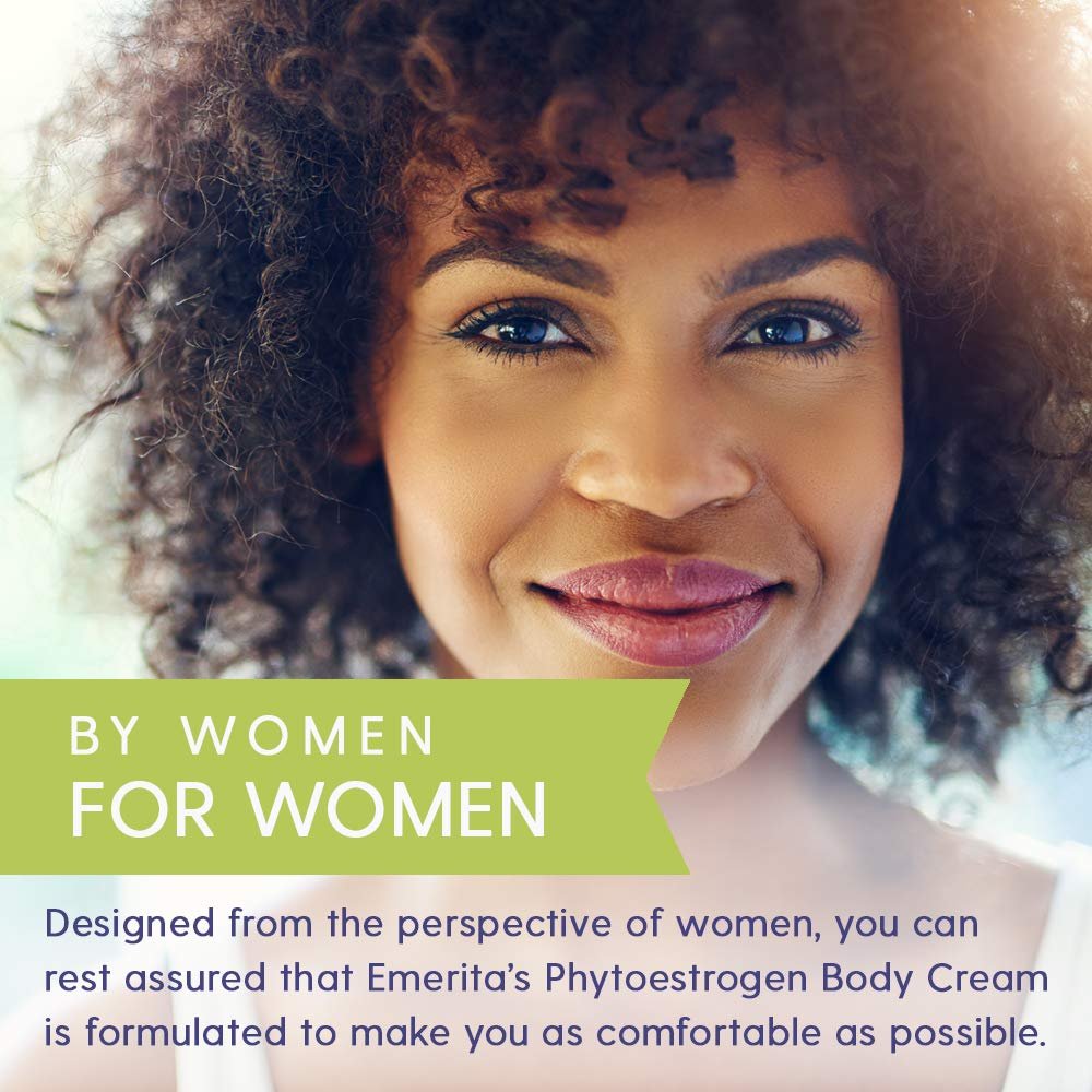 Emerita Phytoestrogen Body Cream – 2 oz Natural Moisturizer with Plant-Based Estrogen Avelisse