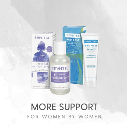 Emerita Phytoestrogen Body Cream – 2 oz Natural Moisturizer with Plant-Based Estrogen Avelisse