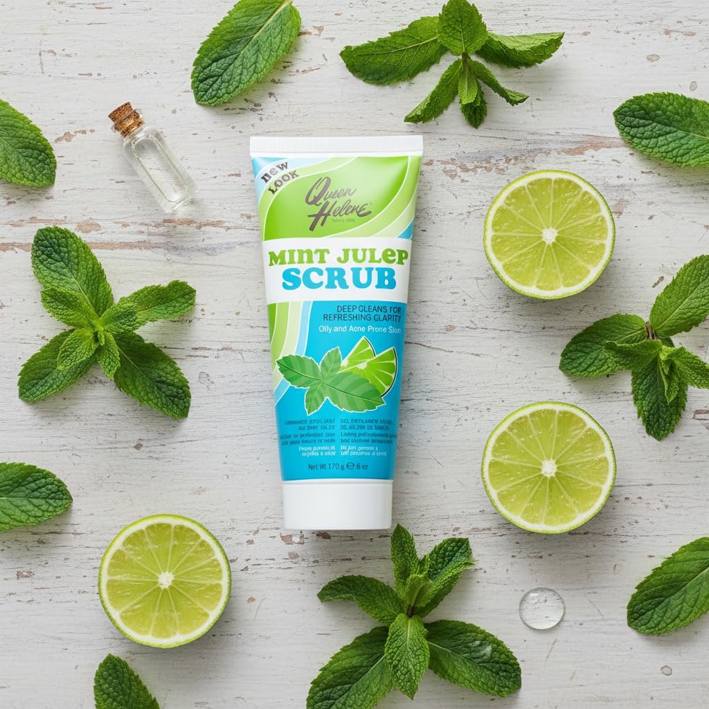 Queen Helene Mint Julep Gentle Scrub - 6 oz Exfoliating Face & Body Scrub - görsel 7