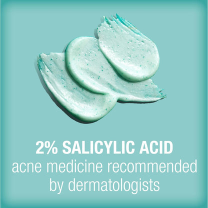 Neutrogena Oil-Free Acne Stress Control Power-Clear Scrub, 2% Salicylic Acid Exfoliating Daily Facial Scrub, 4.2 fl oz