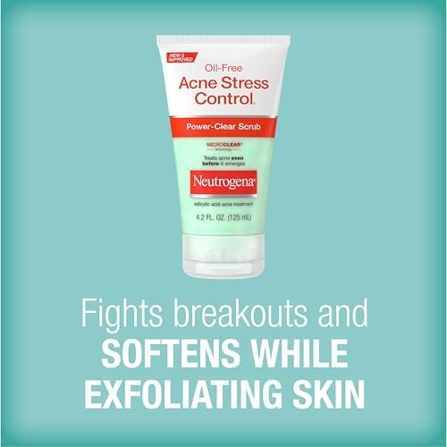 Neutrogena Oil-Free Acne Stress Control Power-Clear Scrub, 2% Salicylic Acid Exfoliating Daily Facial Scrub, 4.2 fl oz - görsel 6