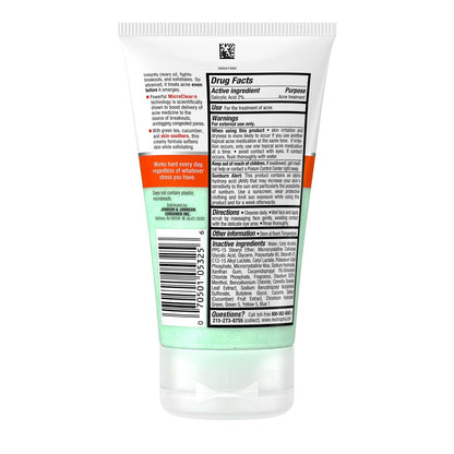 Neutrogena Oil-Free Acne Stress Control Power-Clear Scrub, 2% Salicylic Acid Exfoliating Daily Facial Scrub, 4.2 fl oz