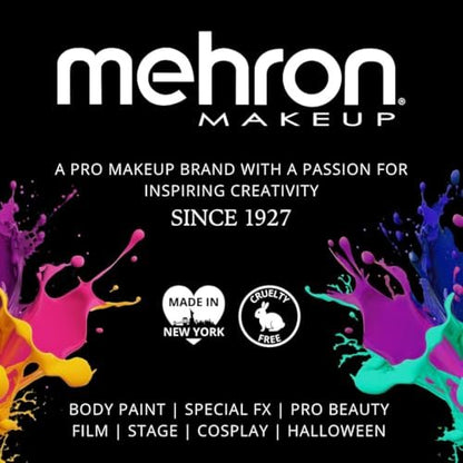 Mehron Makeup Tattoo Cover ProColoRing – 5 Color Wheel Pro Color Ring – Tattoo Cover Up Concealer – Made in USA Avelisse
