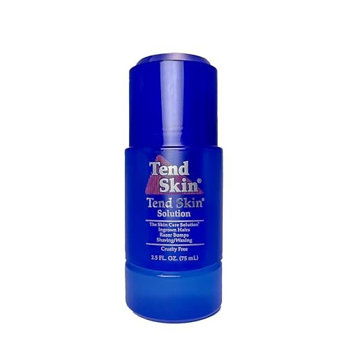 Tend Skin Razor Bump Solution Refillable Roll-On - Ingrown Hair Treatment & Post-Shave Toner for Men & Women, 2.5 Oz Avelisse