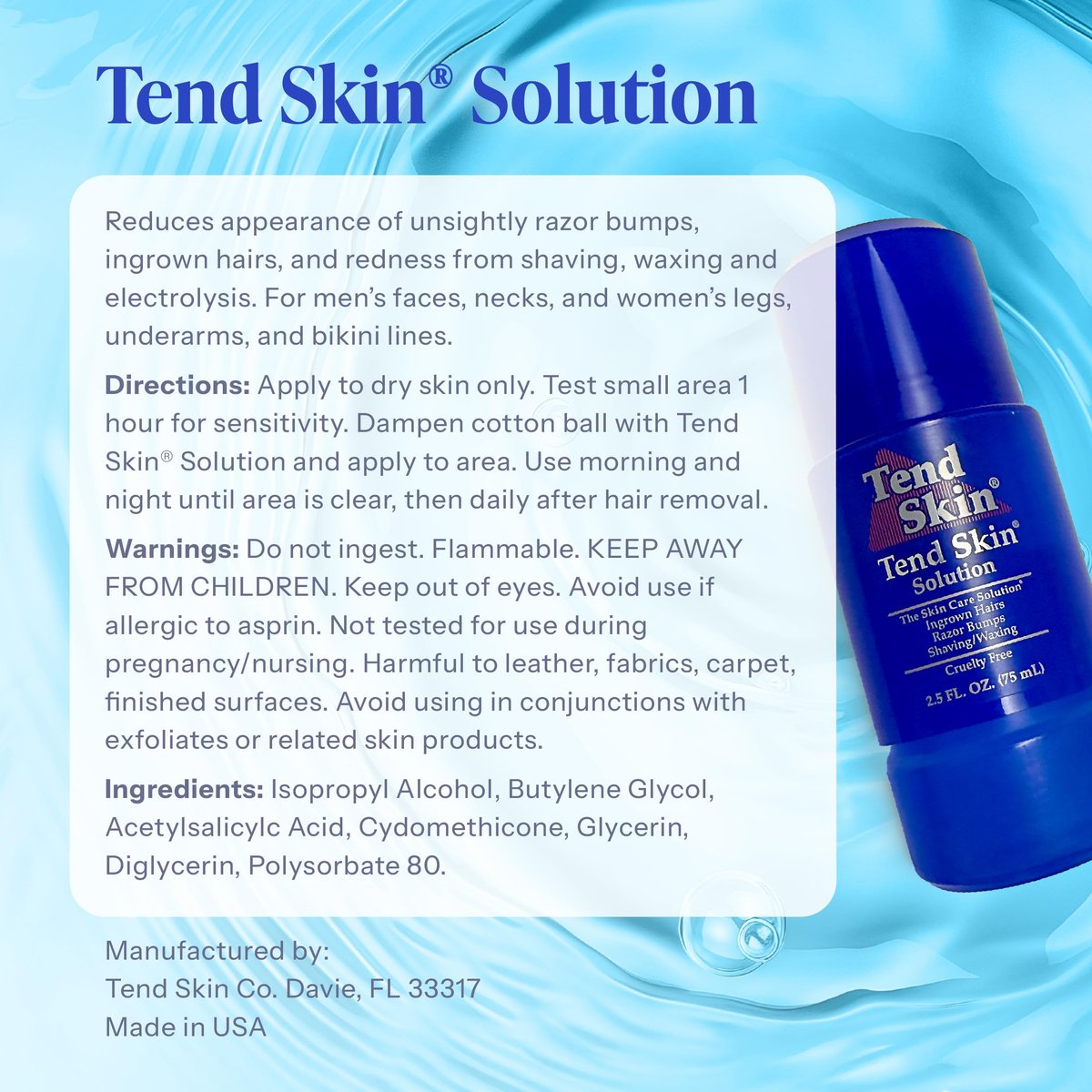 Tend Skin Air Shave Gel Advanced Hydrating & Moisturizing Formula, 8 Oz Avelisse