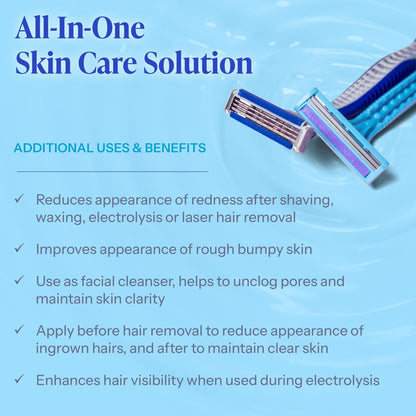 Tend Skin Razor Bump Solution Refillable Roll-On - Ingrown Hair Treatment & Post-Shave Toner for Men & Women, 2.5 Oz Avelisse