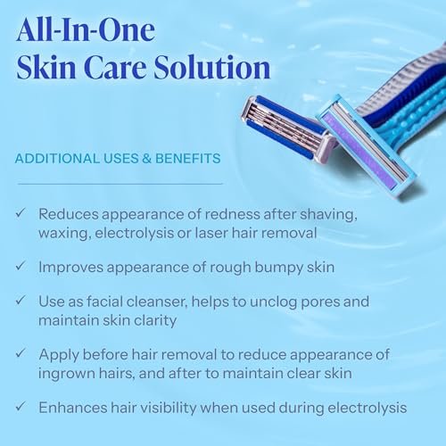 Tend Skin Razor Bump Solution Refillable Roll-On - Ingrown Hair Treatment & Post-Shave Toner for Men & Women, 2.5 Oz Avelisse
