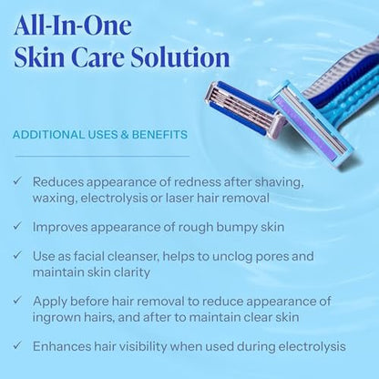 Tend Skin Razor Bump Solution Refillable Roll-On - Ingrown Hair Treatment & Post-Shave Toner for Men & Women, 2.5 Oz Avelisse